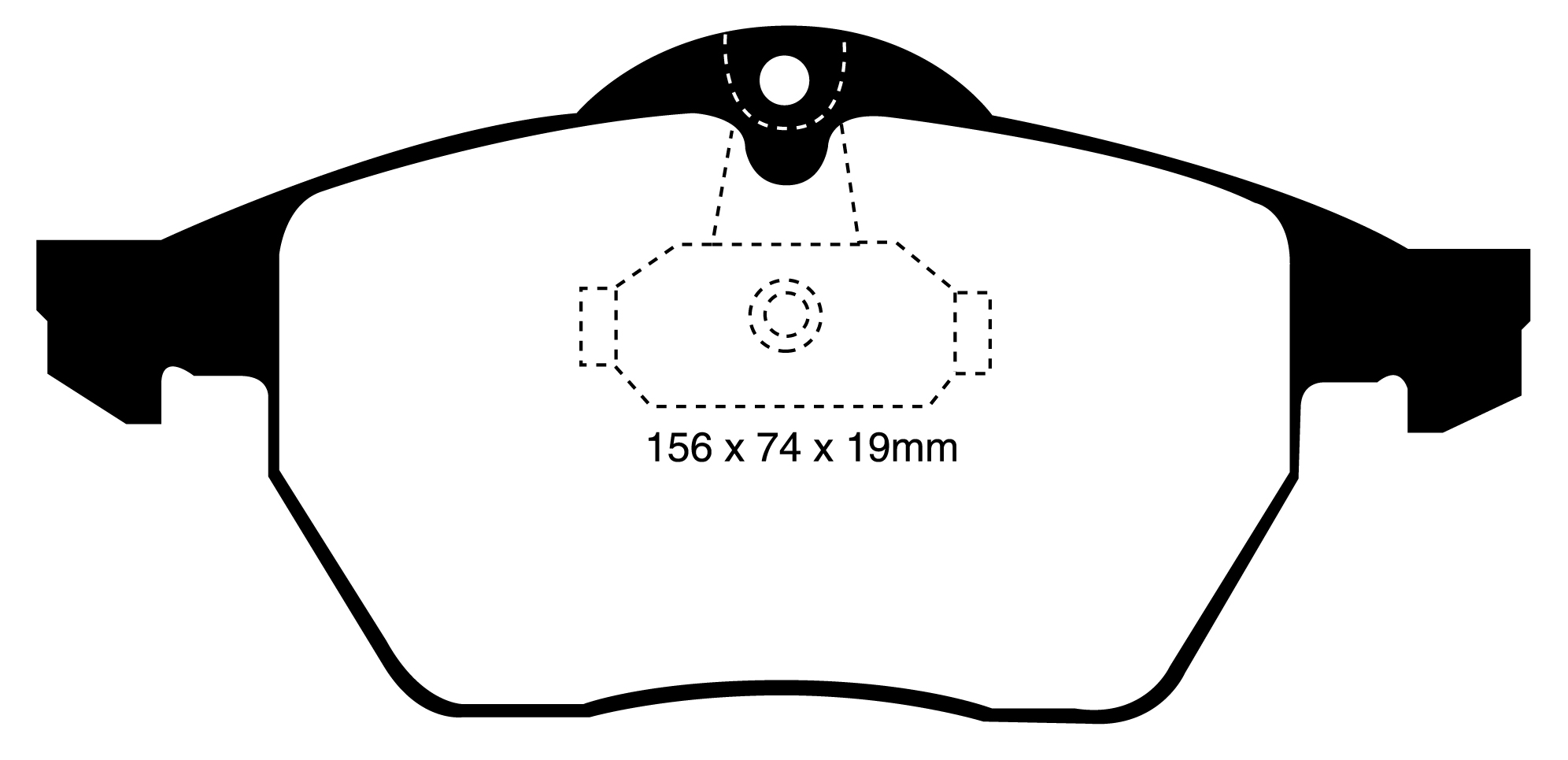EBC 288mm Greenstuff Front Brake Pads SAAB 900 and 9-5 1.9TD