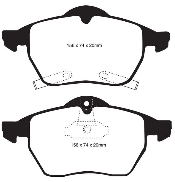 EBC 288-308mm Ultimax Front Brake Pads SAAB 9-3 9-5