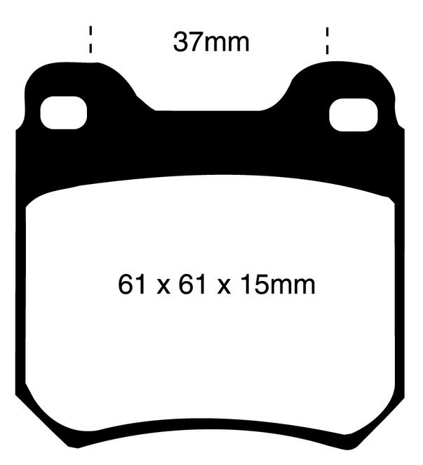 EBC 286 mm Ultimax hátsó fékbetét SAAB 900, 9-3 1996-2002