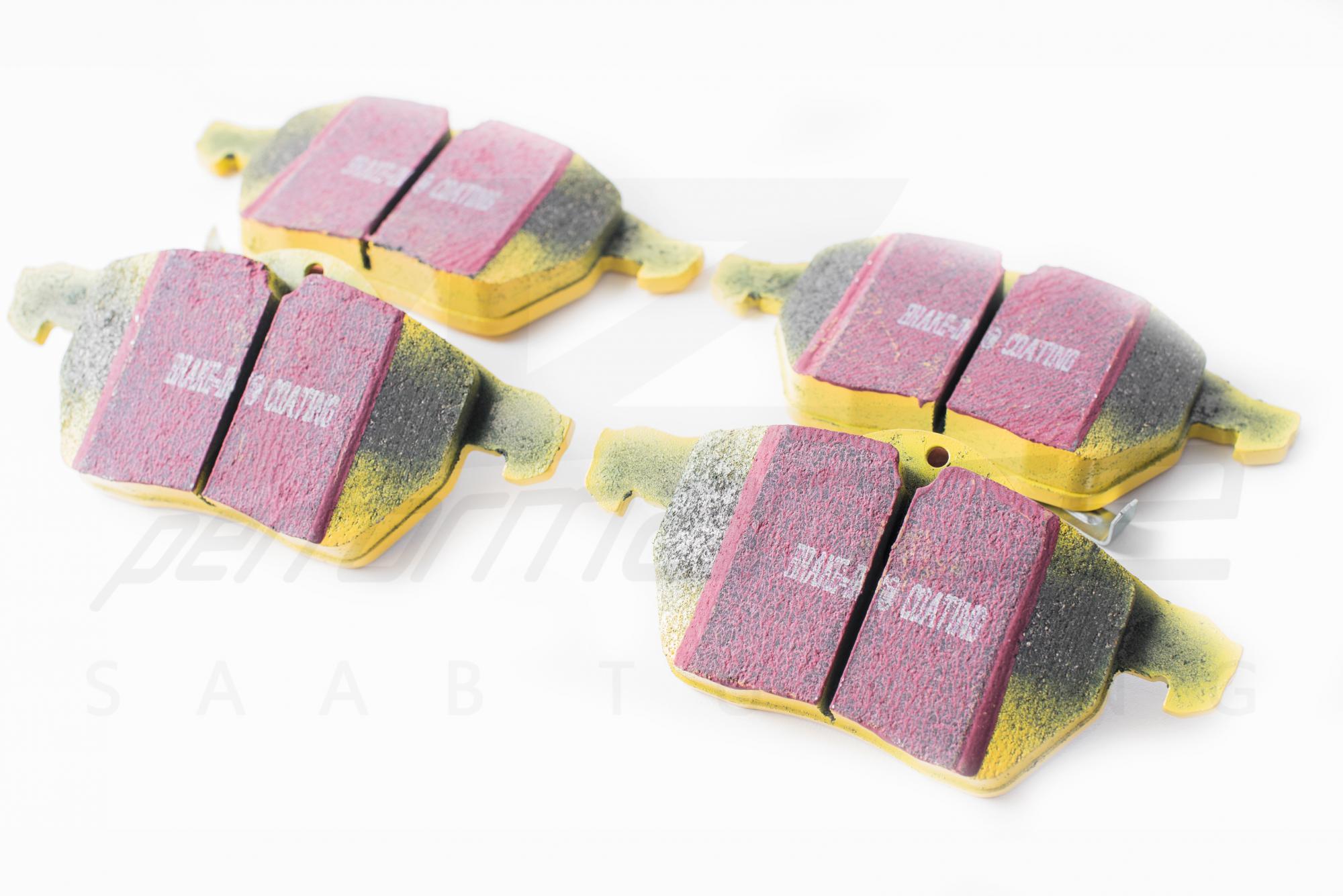 EBC 288 mm Yellowstuff front brake pads SAAB 900 and 9-5 1.9TD