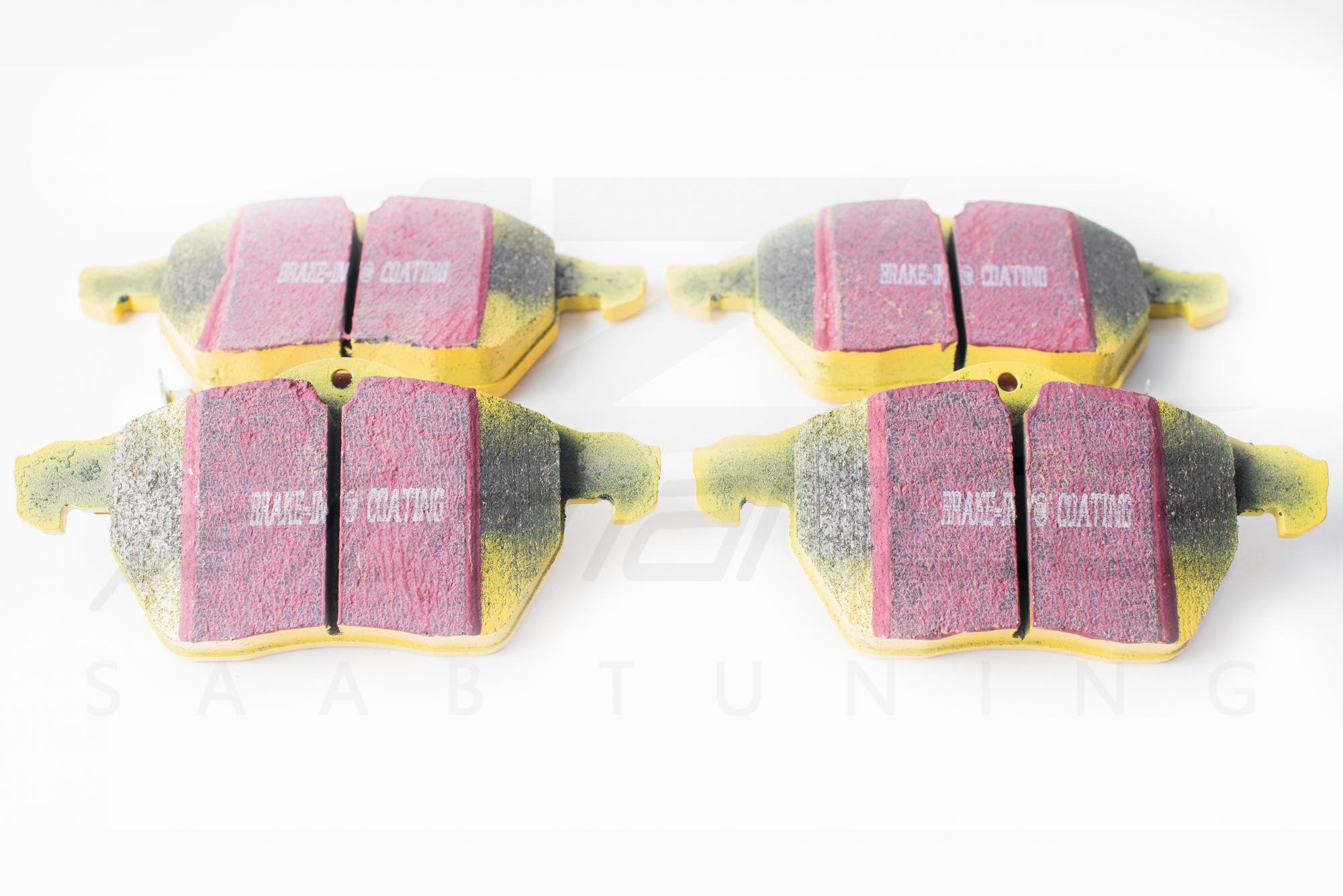 EBC 288 mm Yellowstuff front brake pads SAAB 900 and 9-5 1.9TD