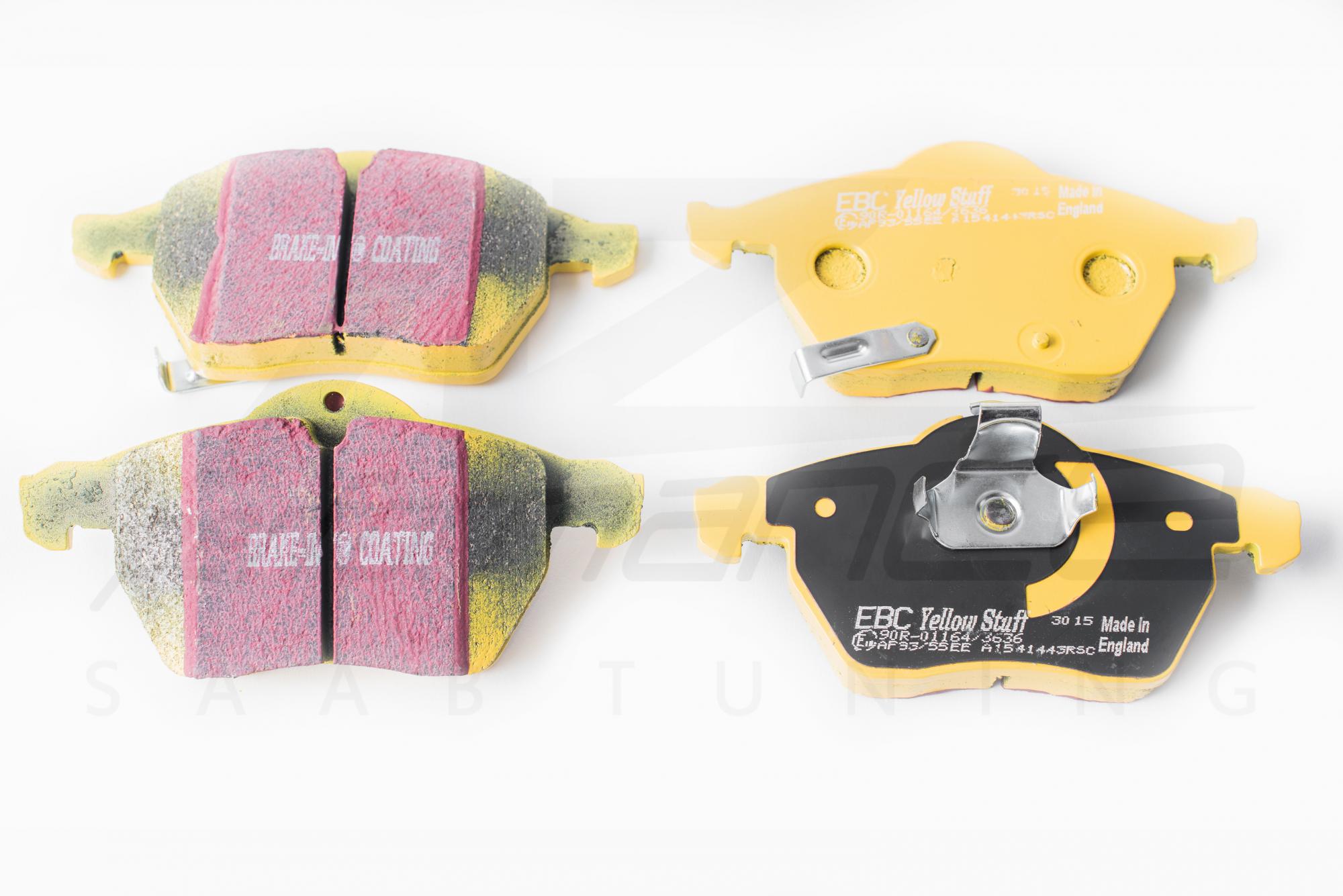 EBC 278 and 292 mm Yellowstuff rear brake pads SAAB 9-3 2004-2011