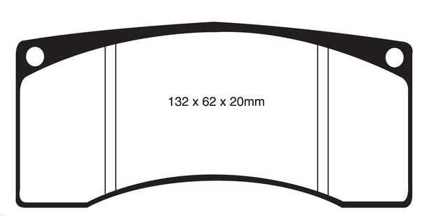 EBC 321mm Ultimax első fékbetét garnitúra SAAB 9-5II 2010-2011