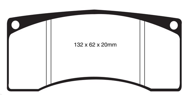 EBC 321 mm Ultimax front brake pads SAAB 9-5II 2010-2011