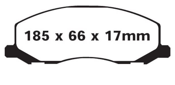 EBC 337mm Ultimax Front Brake Pads SAAB 9-5II 2010-2011