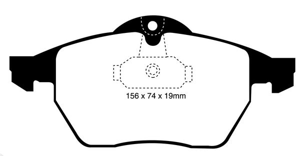 EBC 288 mm Ultimax első fékbetét garnitúra SAAB 900 és 9-5 1.9TD