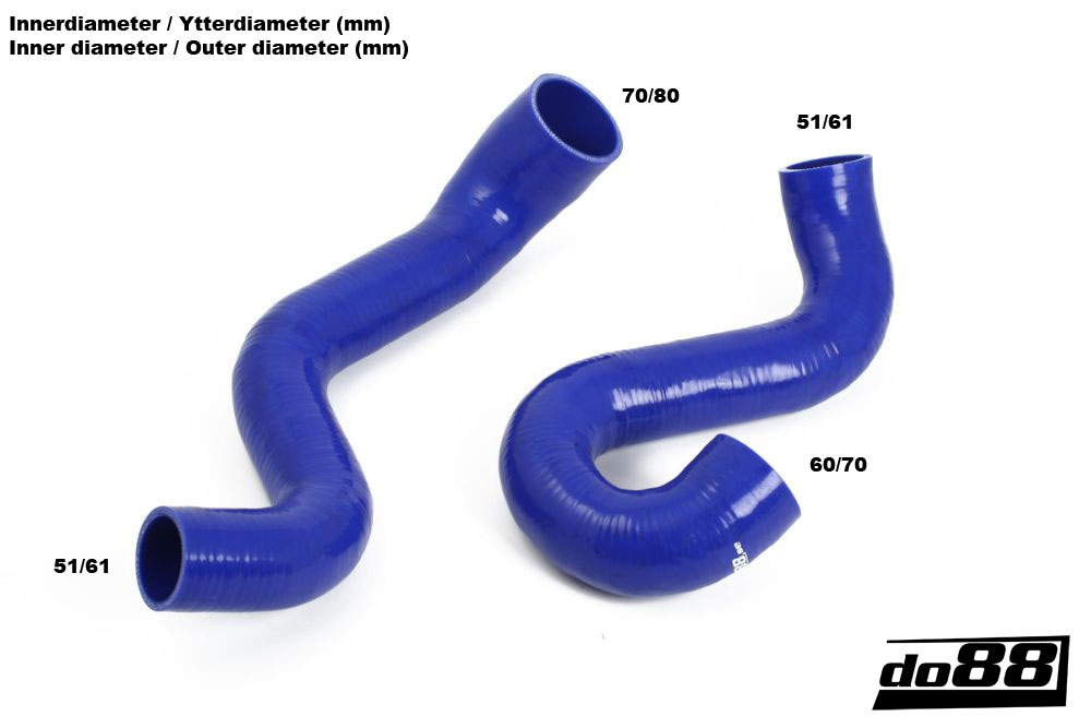 do88 intercooler hose kit SAAB 9-5 Petrol 1998-2010 - Blue