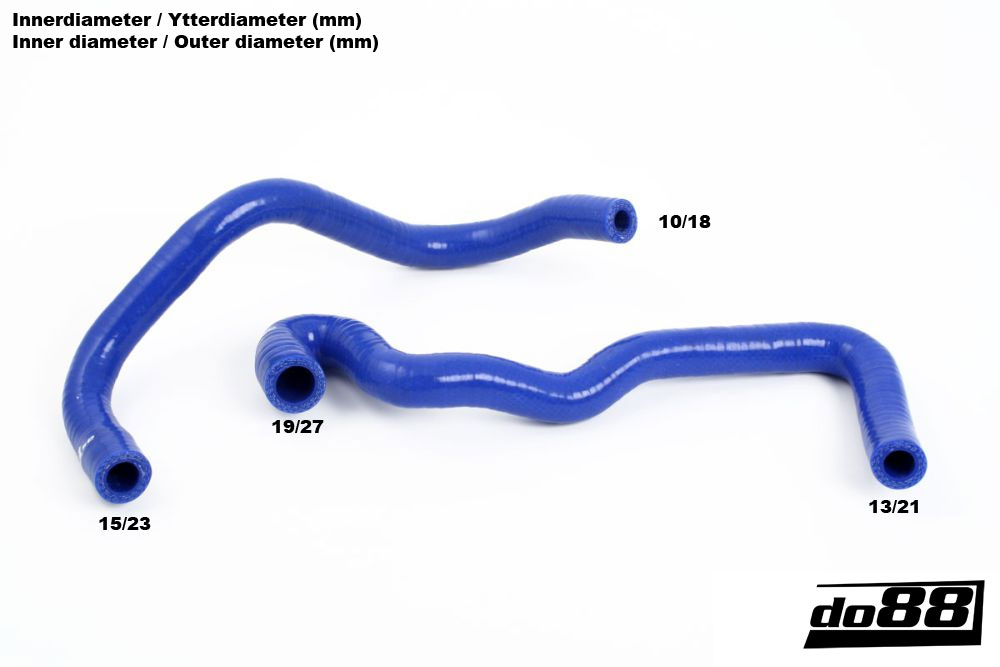 do88 Crankcase vent hoses SAAB 9-3 T7 2000-2002 - Blue