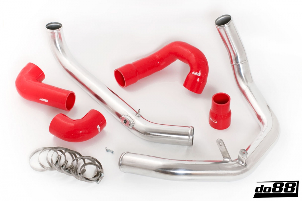 do88 intercooler hose kit with pressure pipe SAAB 9-3 B207 OEM -Red