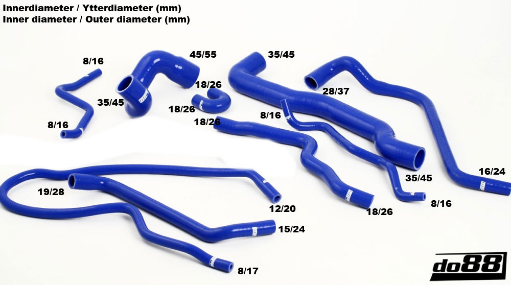 do88 coolant hose kit SAAB 9‑3 Viggen