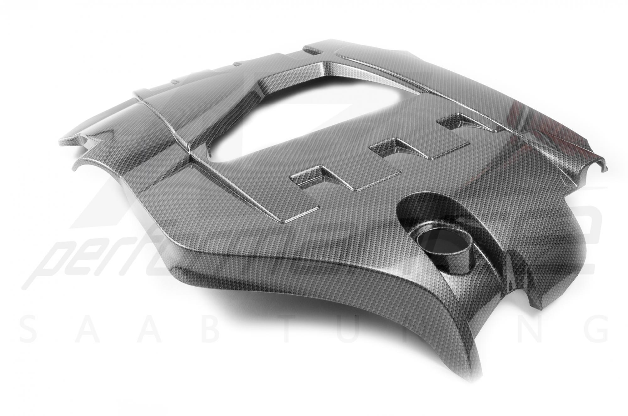 A-Zperformance Carbon-Silver Engine Cover SAAB 9-3 2.8T V6 B284