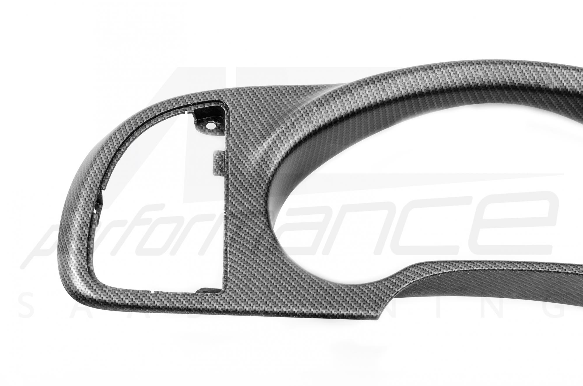 Carbon-Silver Dash Surround SAAB 9-3 2003-2007 LHD