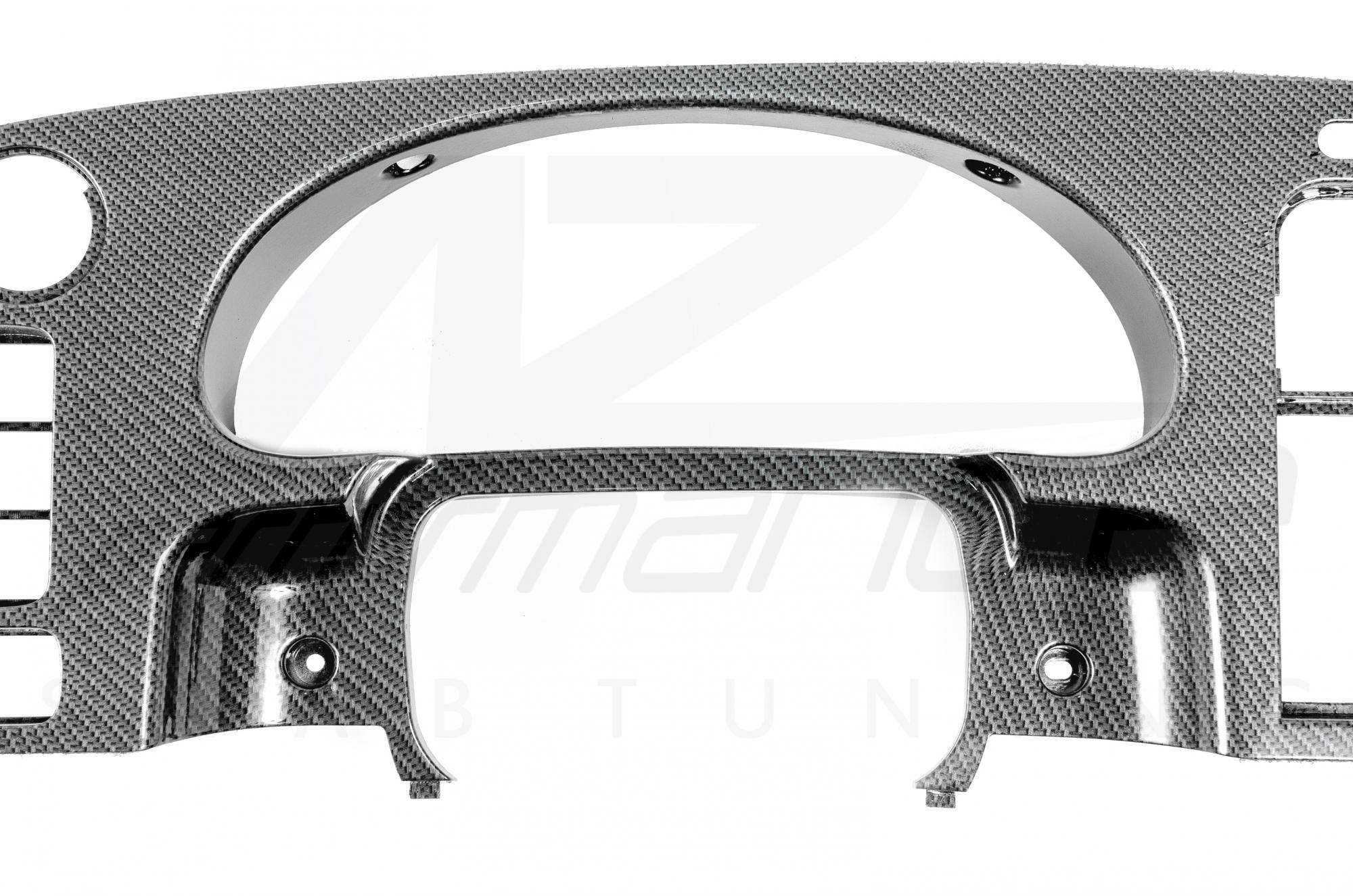 Carbon-Silver dash surround SAAB 900 9-3 1994-2002