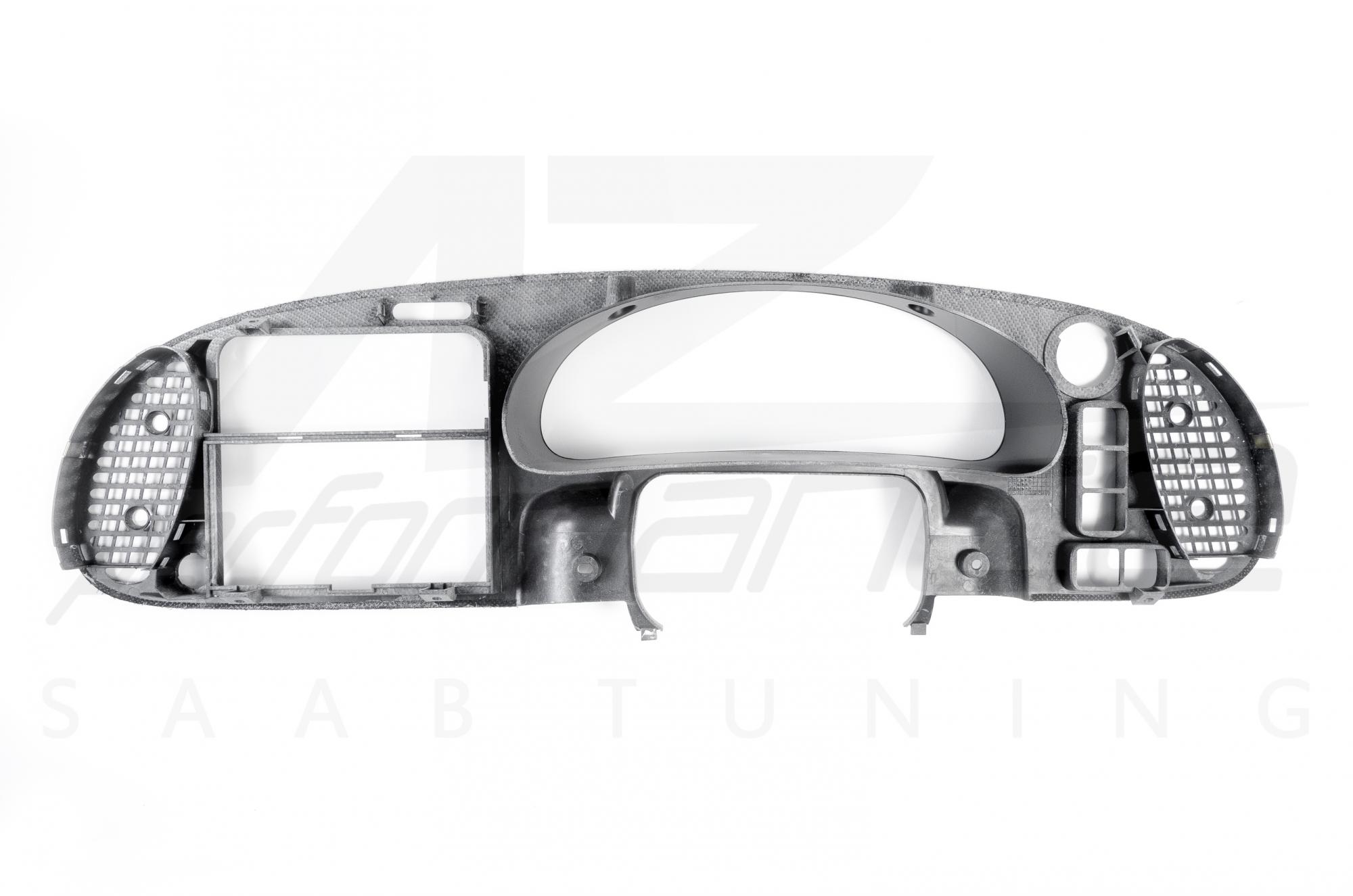 Carbon-Silver dash surround SAAB 900 9-3 1994-2002