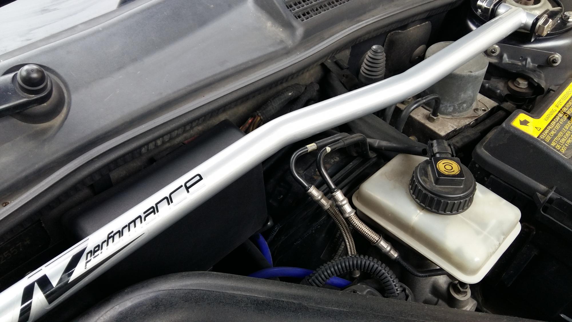 A-Zperformance Strut Brace SAAB 9-5 1997-2010 LHD RHD Silver