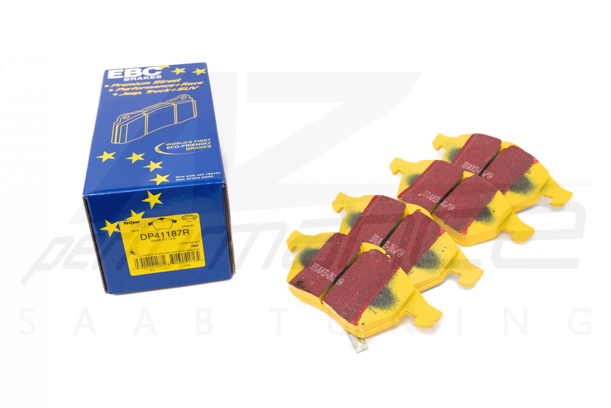 EBC 288-308mm Yellowstuff első fékbetét garnitúra SAAB 9-3 és 9-5