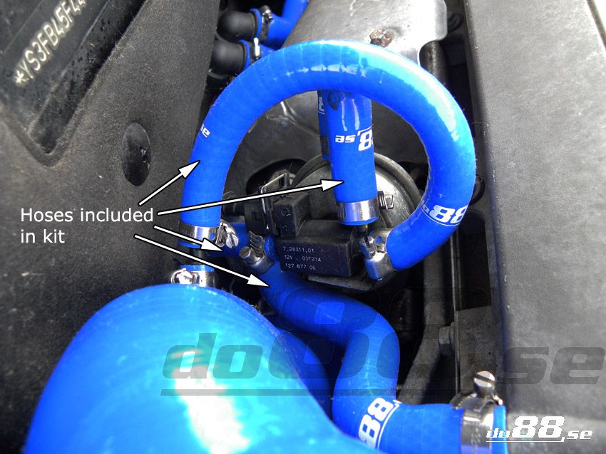 do88 Solenoid valve Crankvent hose kit SAAB 9-3 2003-2012 B207