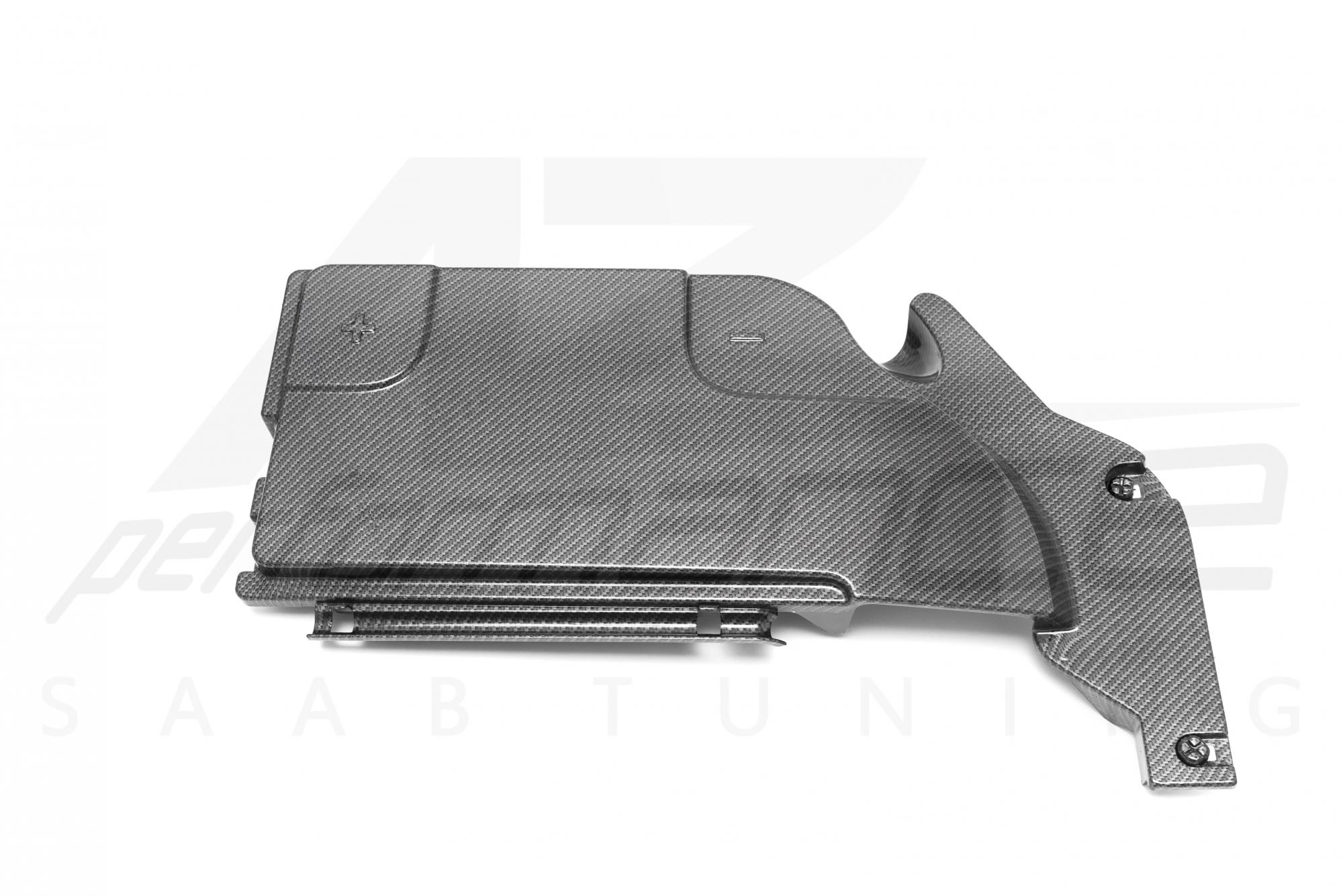 A-Zperformance Carbon-Silver Battery Cover SAAB 9-3 2008-2011