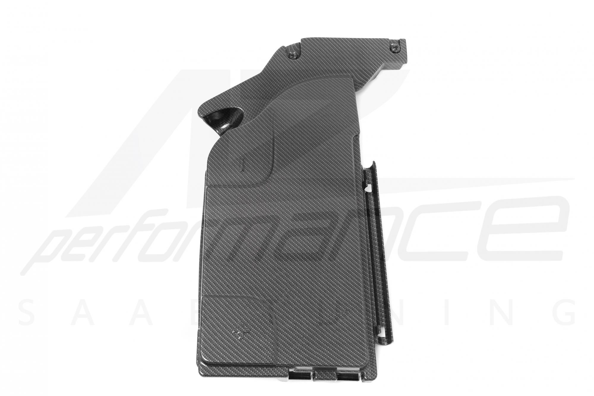 A-Zperformance Carbon-Silver Battery Cover SAAB 9-3 2008-2011