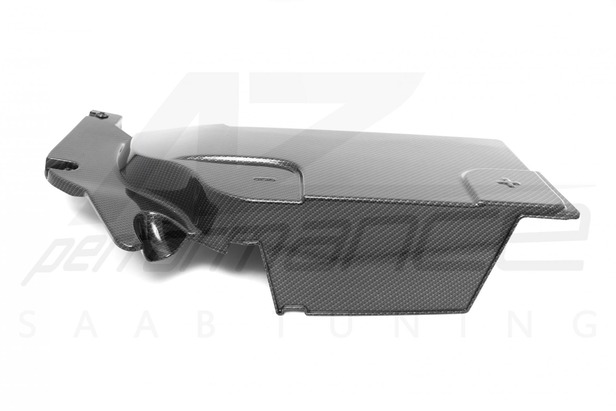 A-Zperformance Carbon-Silver Battery Cover SAAB 9-3 2008-2011