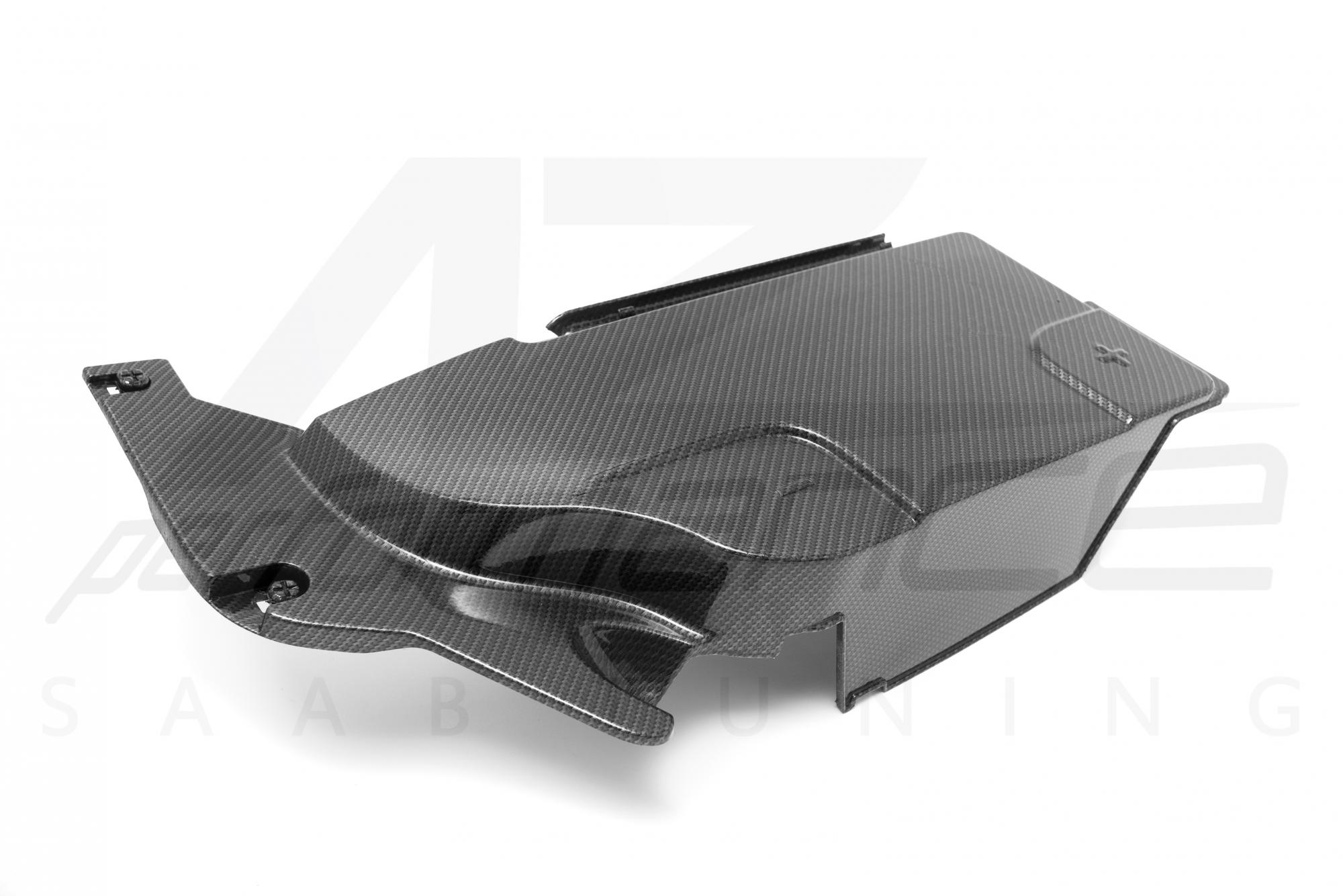 A-Zperformance Carbon-Silver Battery Cover SAAB 9-3 1.8 2.0 Petrol 2008-2011
