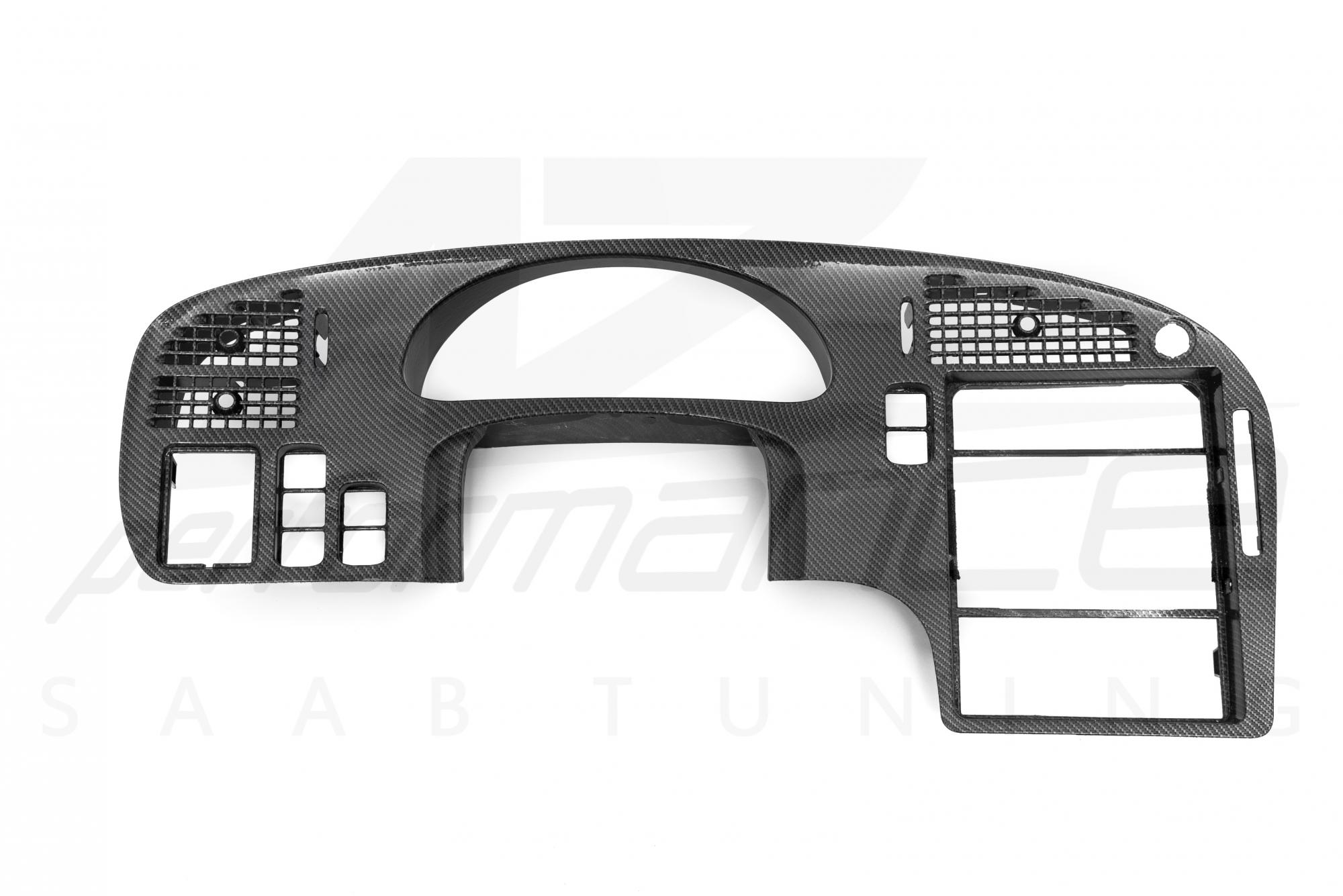 A-Zperformance Shiny Carbon-Silver Dash Surround kit SAAB 9-5 2006-2010 LHD