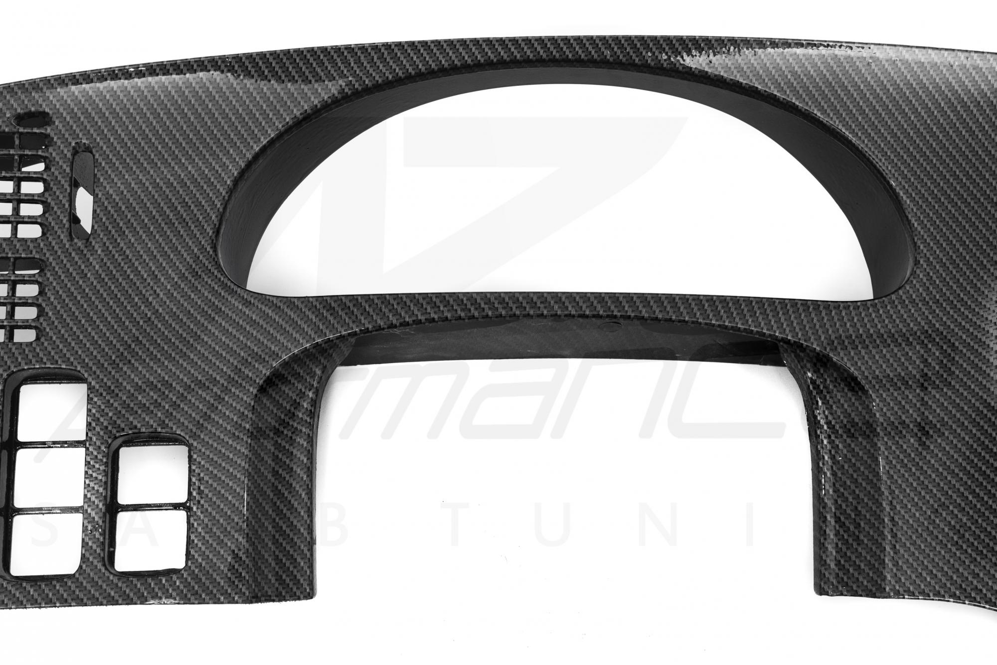 A-Zperformance Shiny Carbon-Silver Dash Surround kit SAAB 9-5 2006-2010 LHD