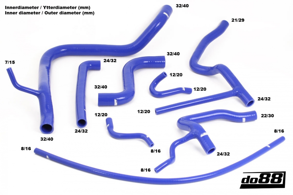 do88 Coolant Hoses SAAB 900 Turbo T8 1981-1989