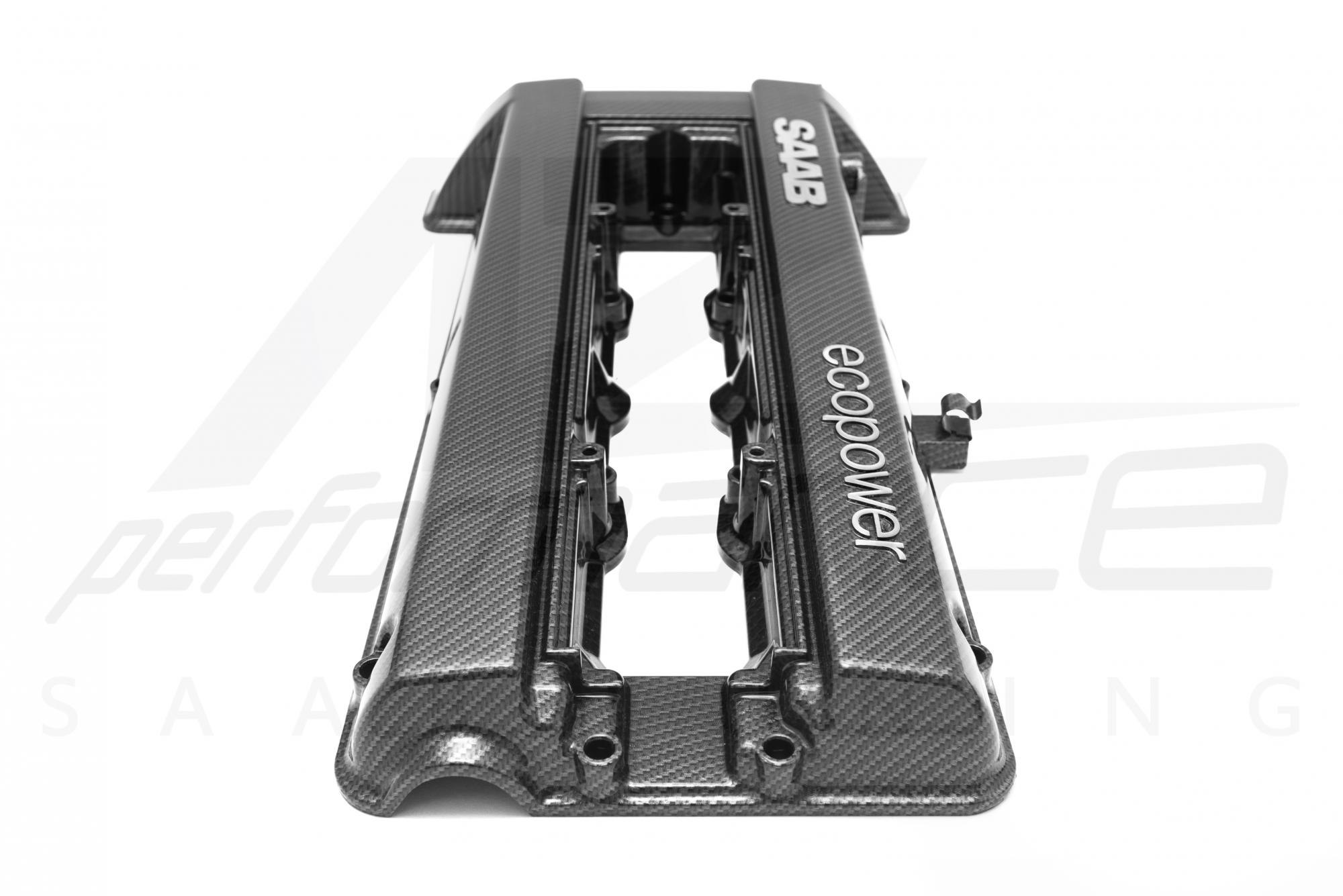 A-Zperformance Carbon-Silver SAAB ECOPOWER Valve Cover SAAB 9-5 2.0 2.3 Petrol