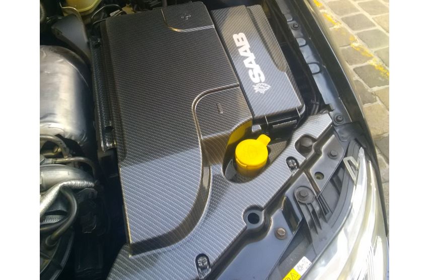 A-Zperformance karbon-ezüst akkumulátor fedél SAAB 9-3 2.0 benzin 2003-2007
