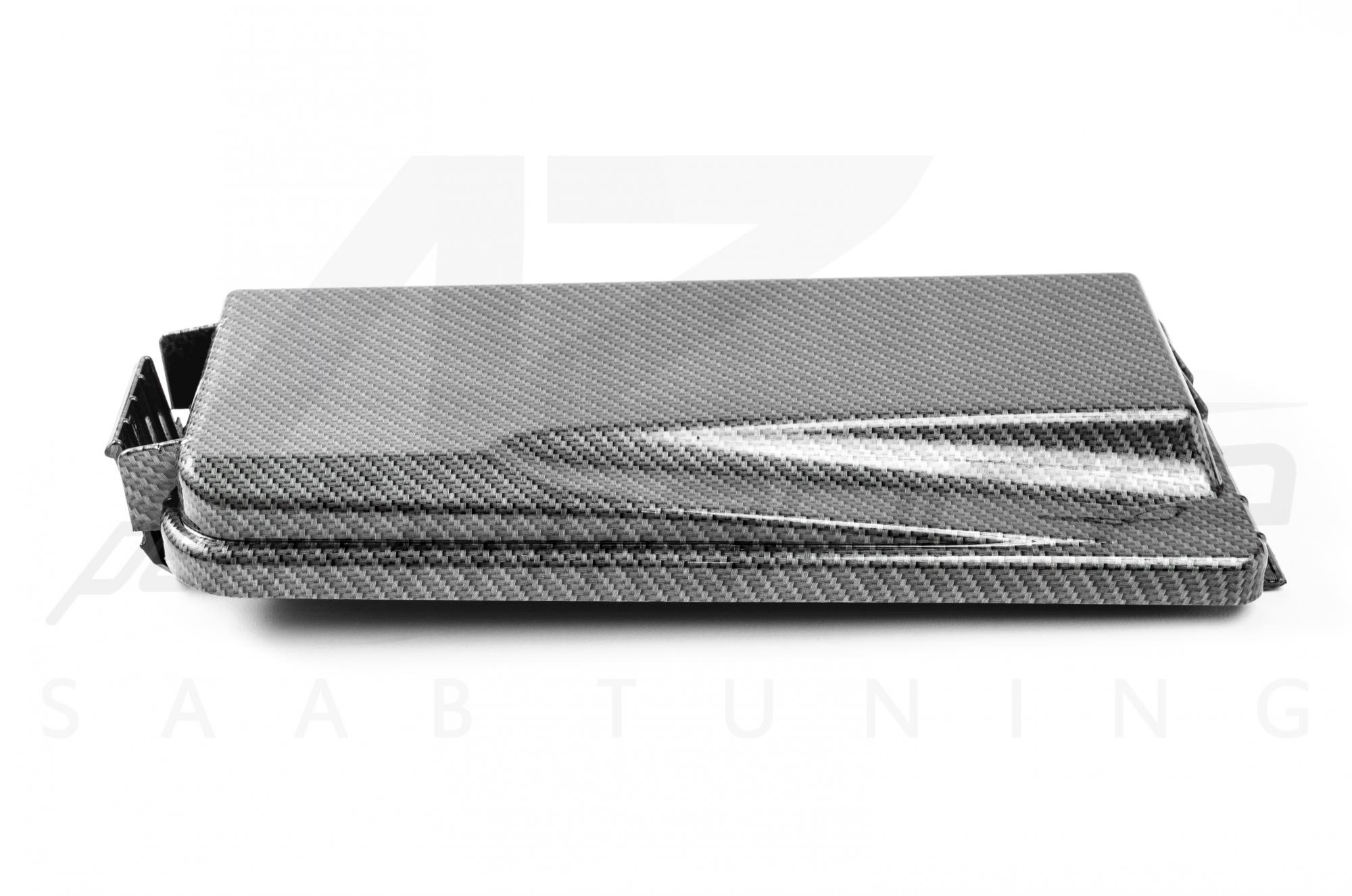 A-Zperformance Carbon-Silver Fuse Box Cover SAAB 9-3 2.8T V6 B284