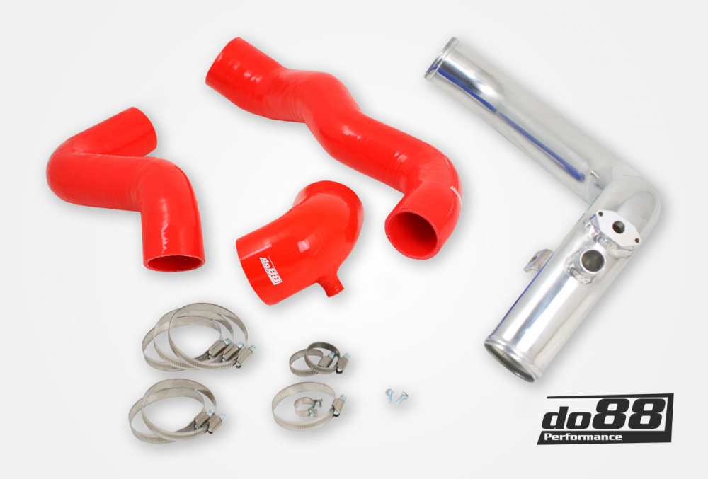 do88 intercooler hose kit with pressure pipe SAAB 9‑3 Viggen - Red