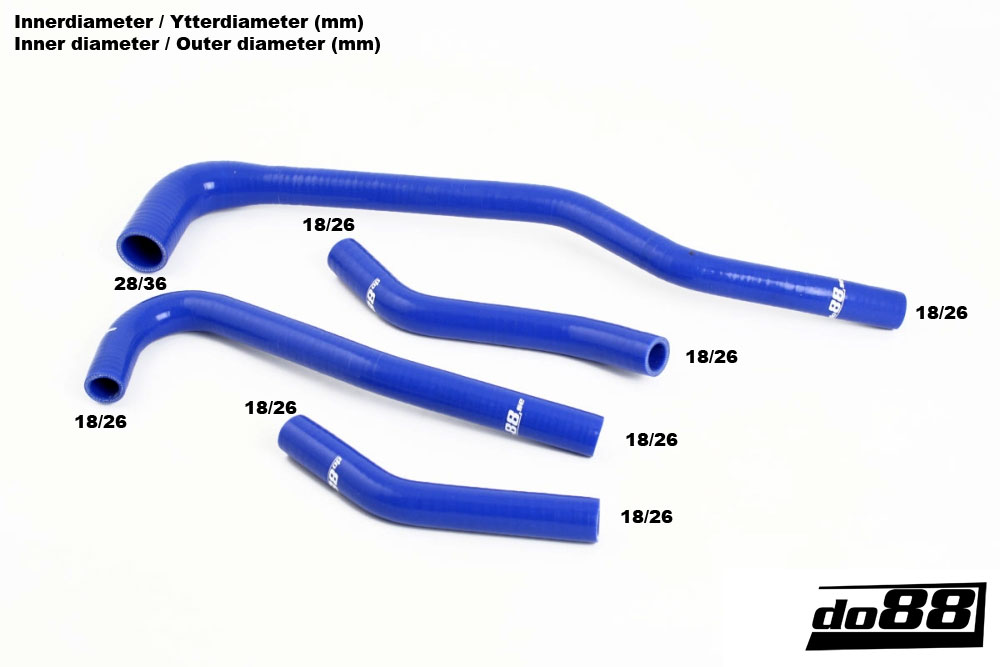 Hoseclamp kit for do88 Heater core Hose kit SAAB 9000 1992-1998