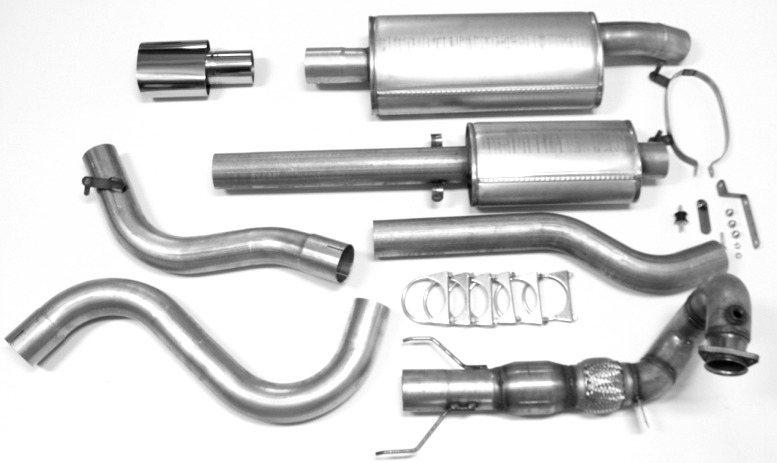 JT komplett rendszer verseny kat‑tal, 3 col, 2 dob, SAAB 9‑3 Aero/Viggen