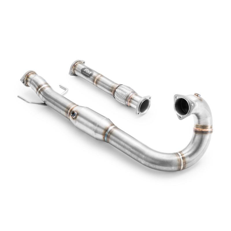 RM Motors Sport Exhaust Downpipe with EU3 200 Cell Cat SAAB 9-5 2.0 2.3 benzin