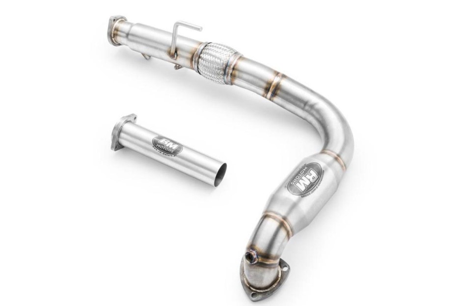 RM Motors 76mm Sport Exhaust Downpipe SAAB 9-3 2.0 B207 with 200cell Cat