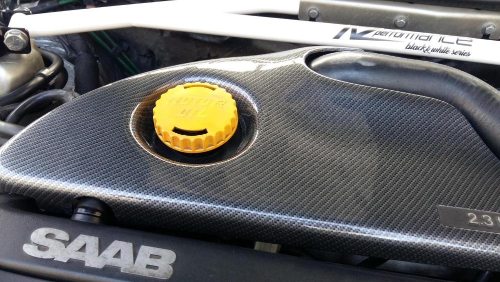 A-Zperformance antracit-karbon motorburkolat SAAB 9-3 9-5 2.0 2.3 benzin