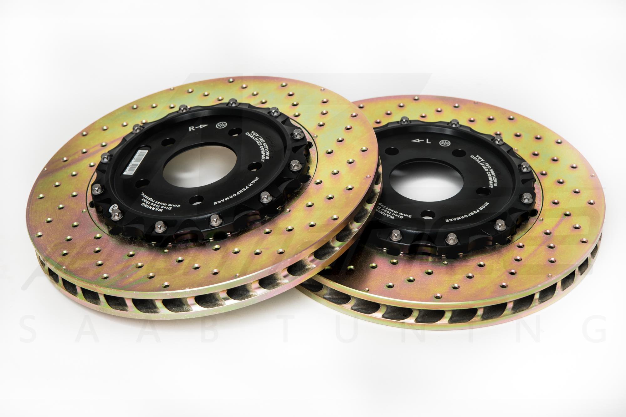 D2 Racing 330mm 6-pot Hollow Sport Front Brake Kit Floating Discs SAAB 9-3 Viggen