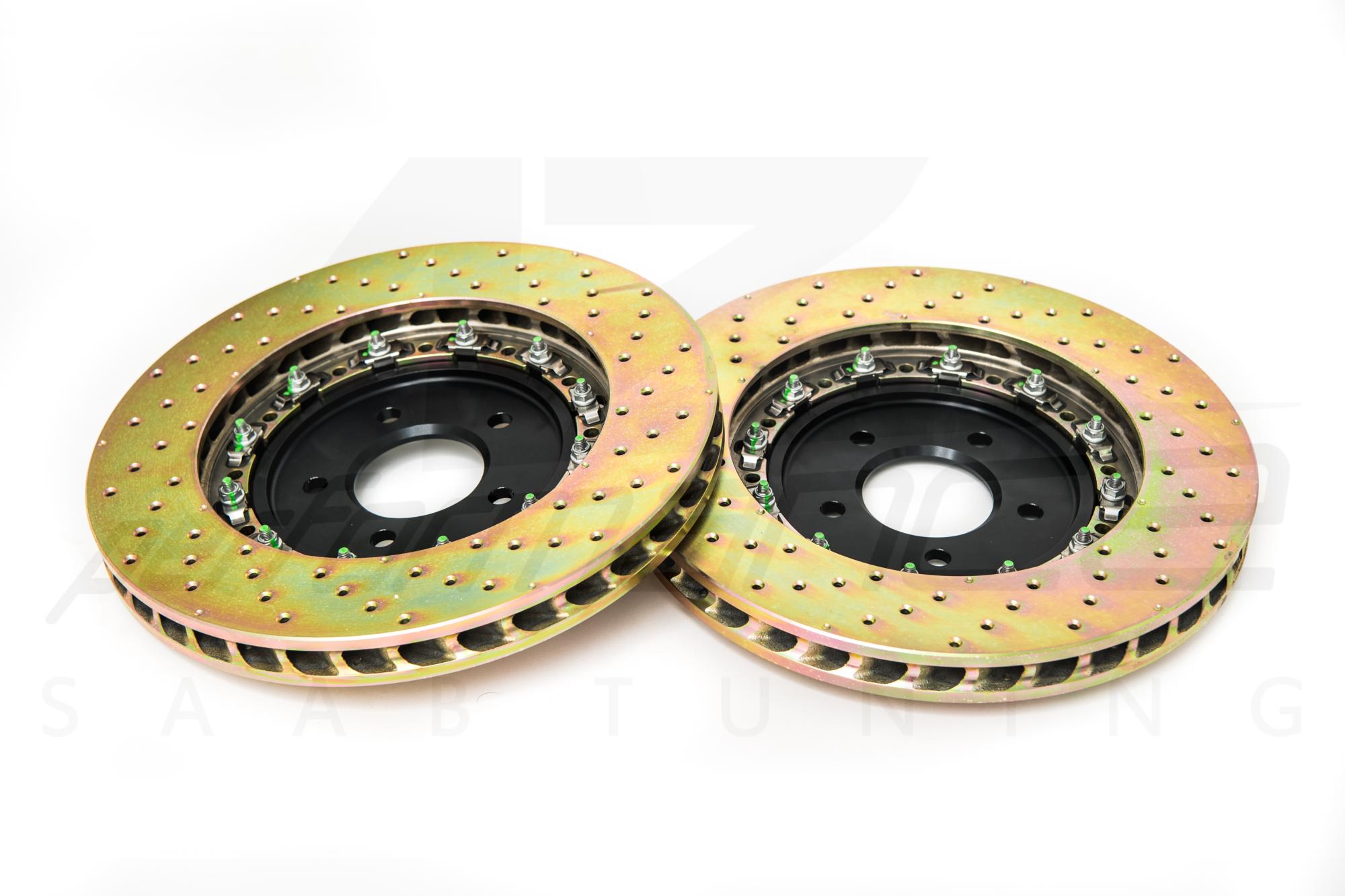 D2 Racing 330mm 6-pot Hollow Sport Front Brake Kit Floating Discs SAAB 9-3 Viggen