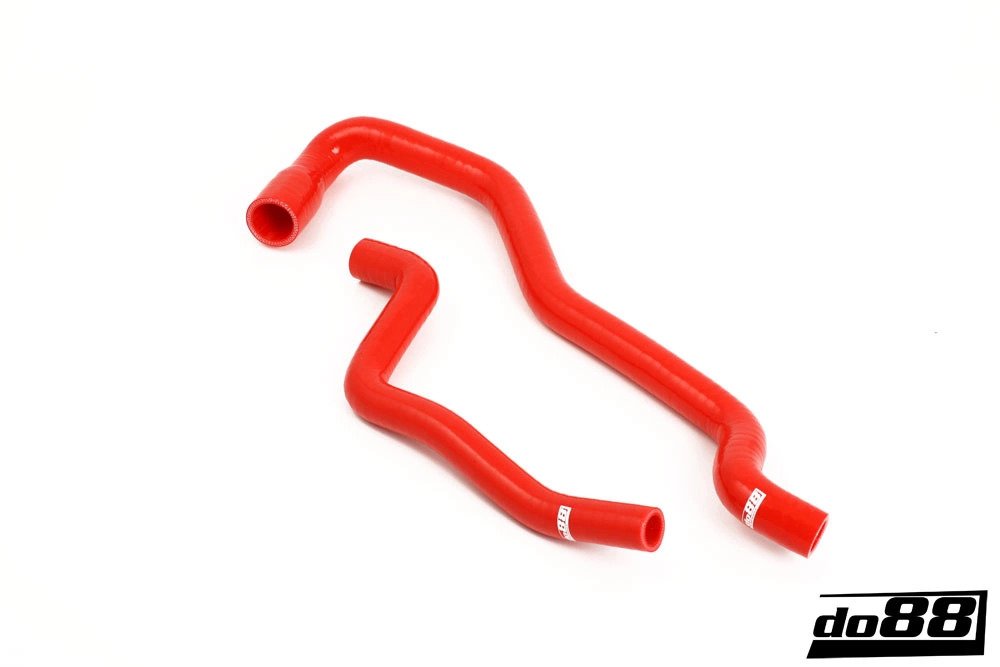 do88 heater hoses for cars without water valve SAAB 9-5 Petrol 1998-2010 - Red