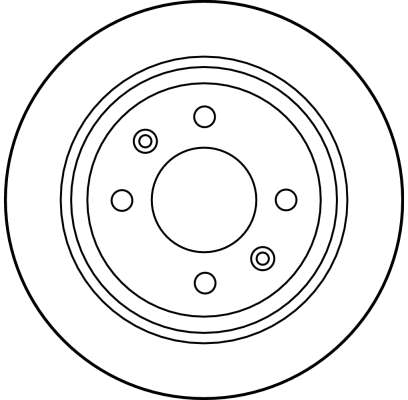 TRW DF1669 Rear Brake Disc Pair SAAB 900 Classic 9000 1979-1998