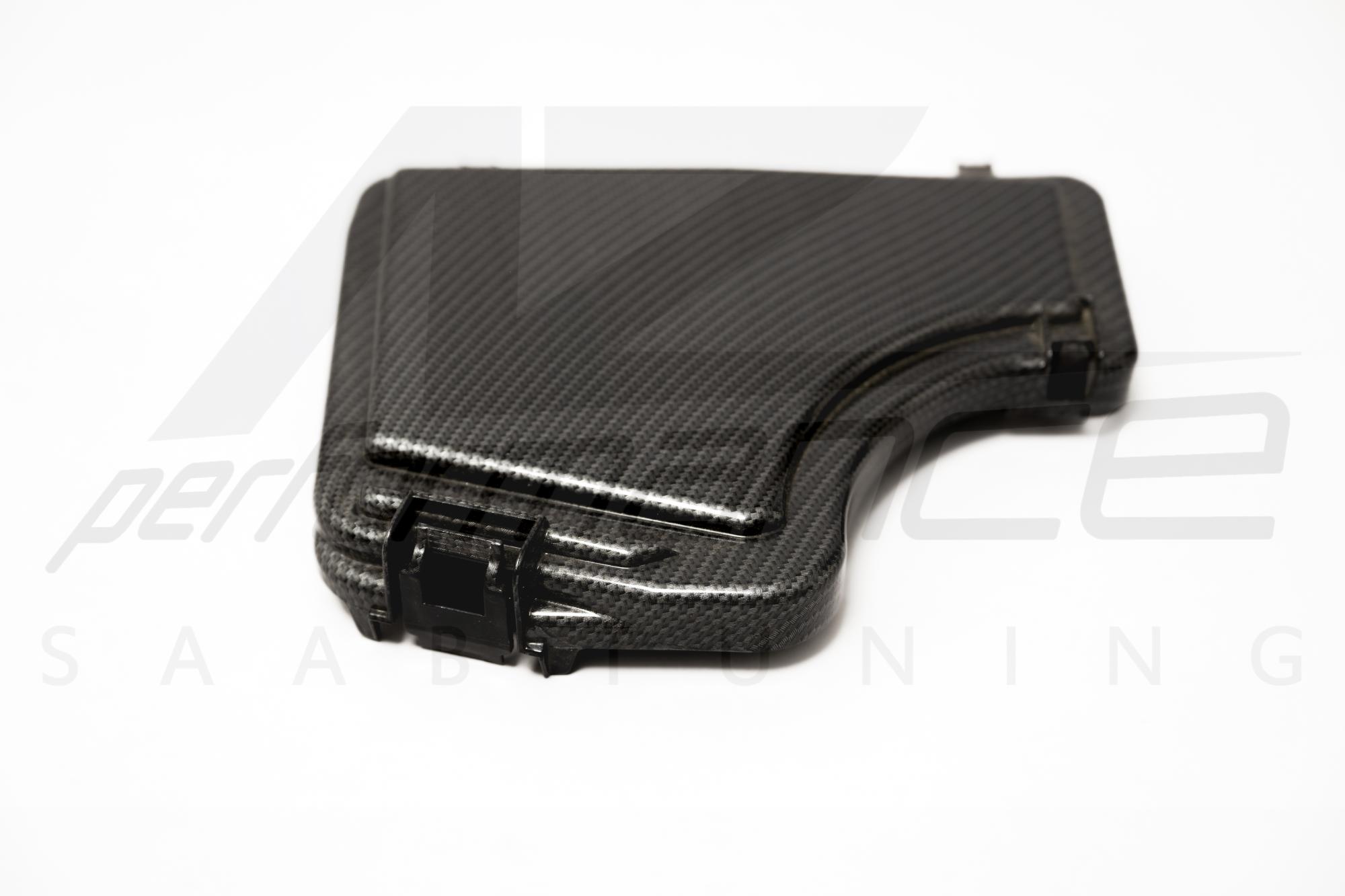 A-Zperformance Carbon-Silver Fuse Box Cover SAAB 9-3 1998-2002