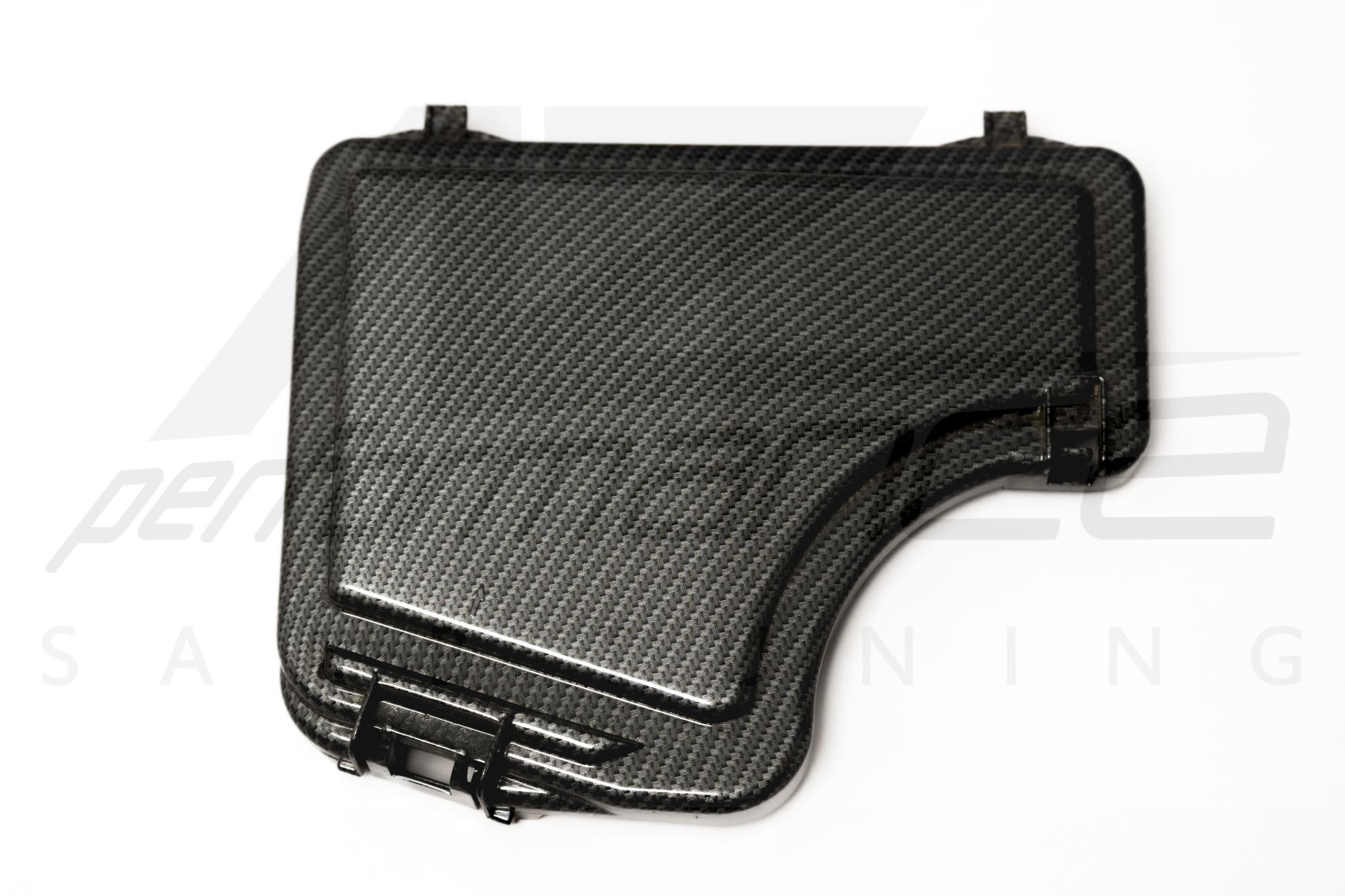 Carbon-Silver Fuse Box Cover SAAB 9-3 Viggen