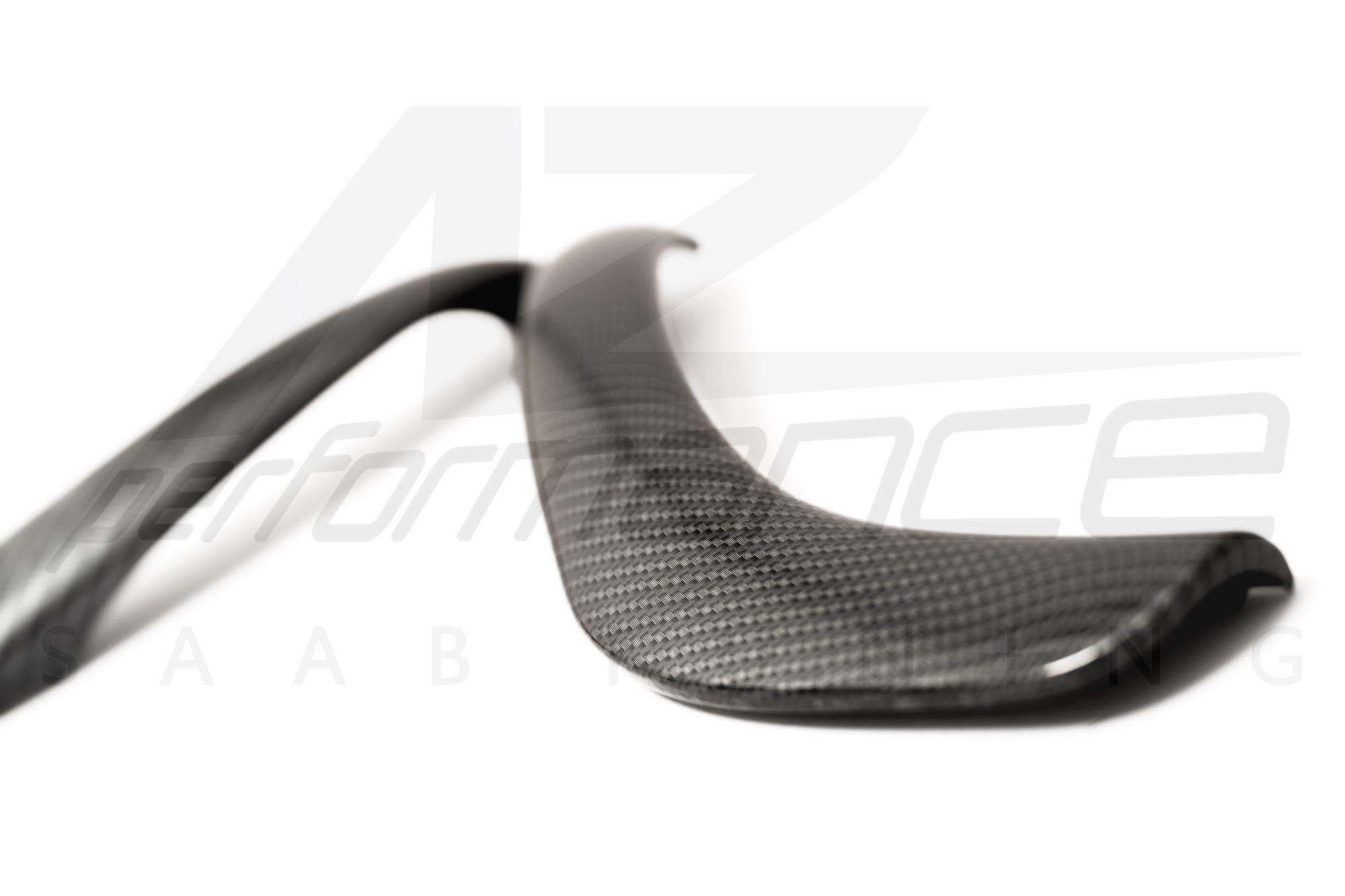 Carbon-Silver door grab handles SAAB 9-3 2003-2014 Cabriolet