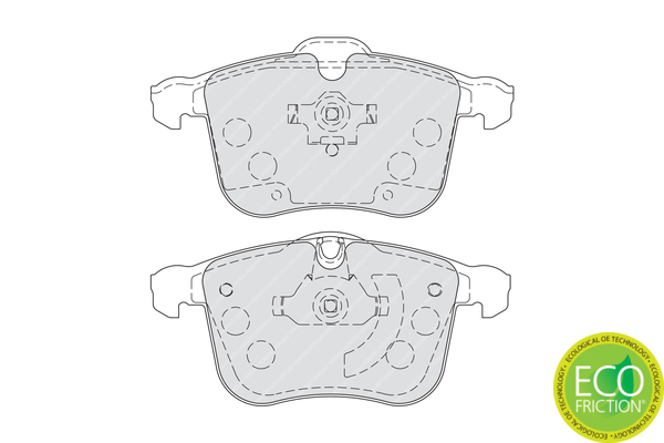 FERODO FDB1833 front Brake Pad kit SAAB 9-3 9-3II 314mm