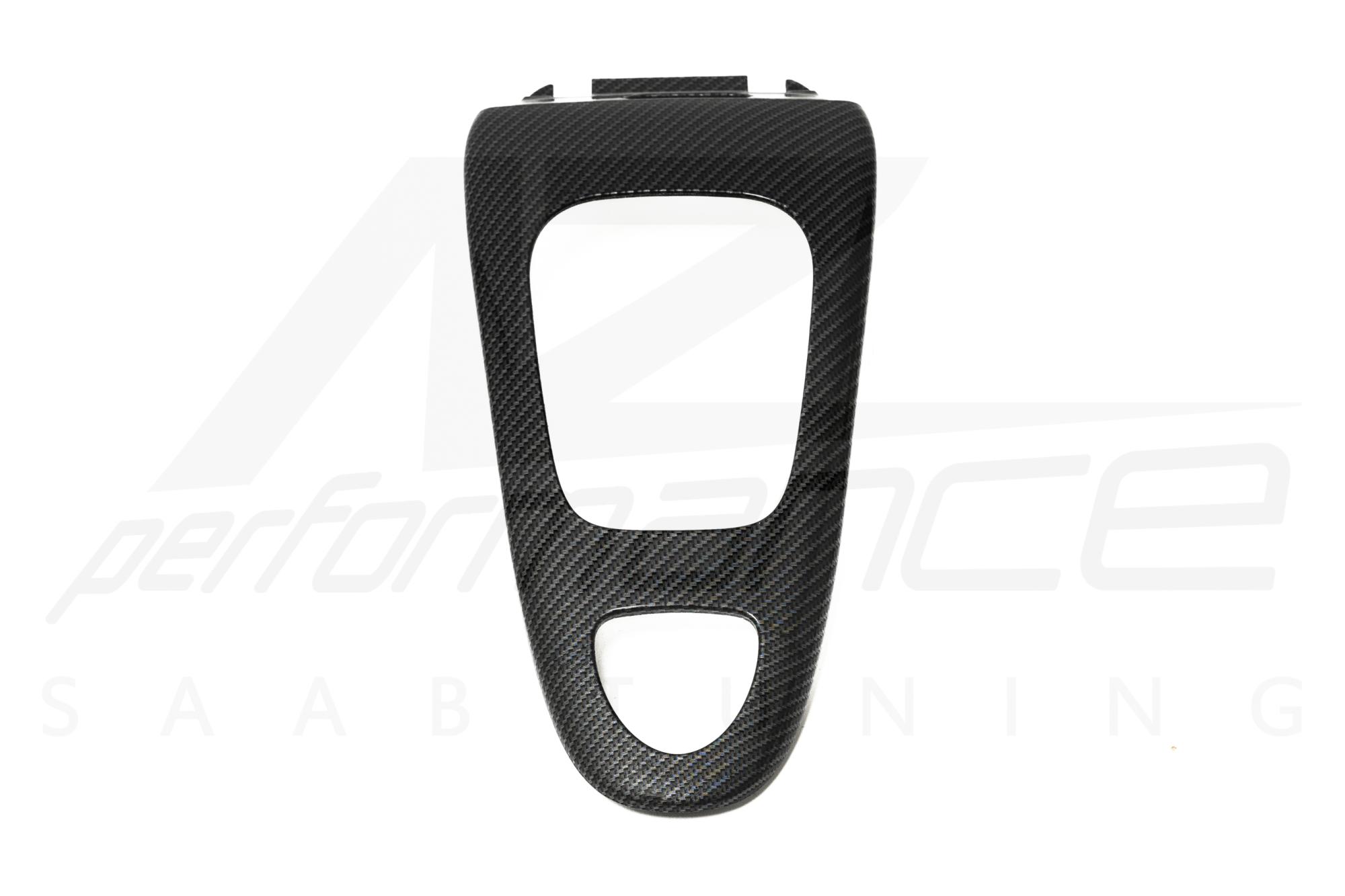 A-Zperformance Carbon Silver Center Console Gearshift Lever Cover 12792580 SAAB 9-3 2003-2014 AUT