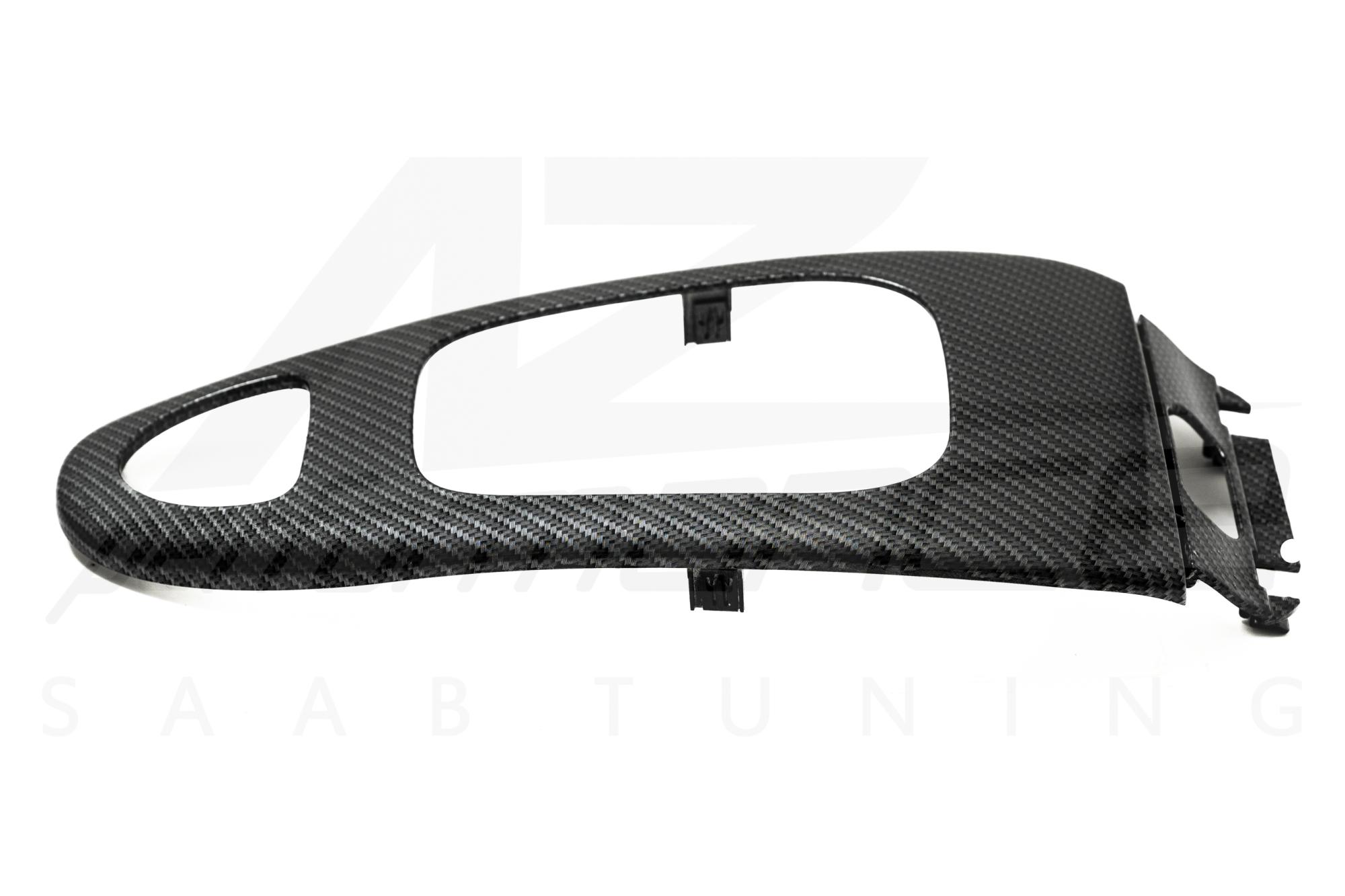 A-Zperformance Carbon Silver Center Console Gearshift Lever Cover 12792580 SAAB 9-3 2003-2014 AUT
