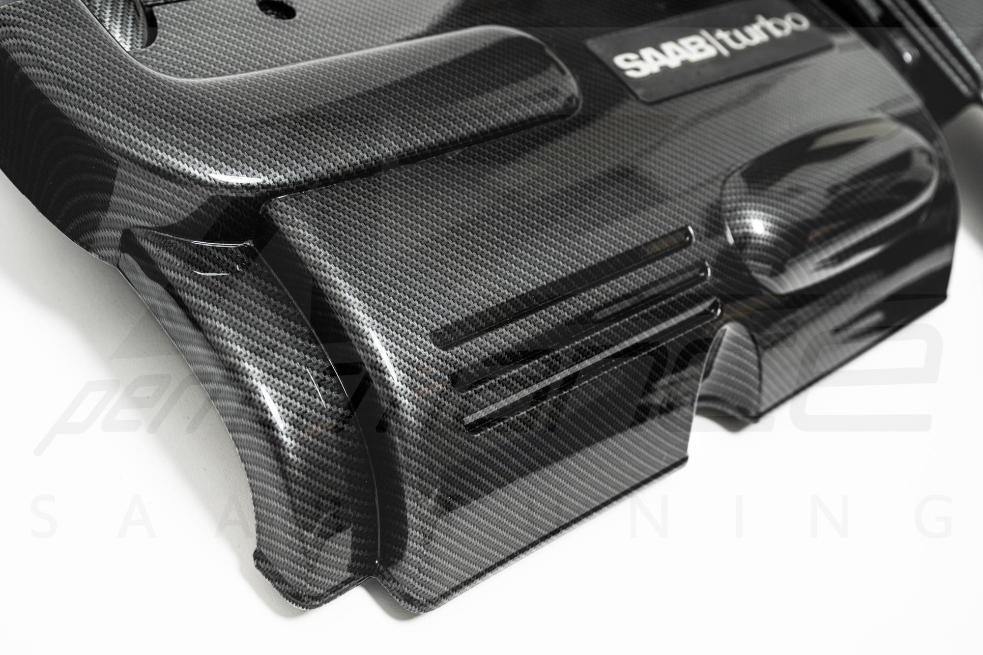 A-Zperformance karbon-ezüst motorburkolat SAAB 9-3 1.8 2.0 benzin B207 2003-2012