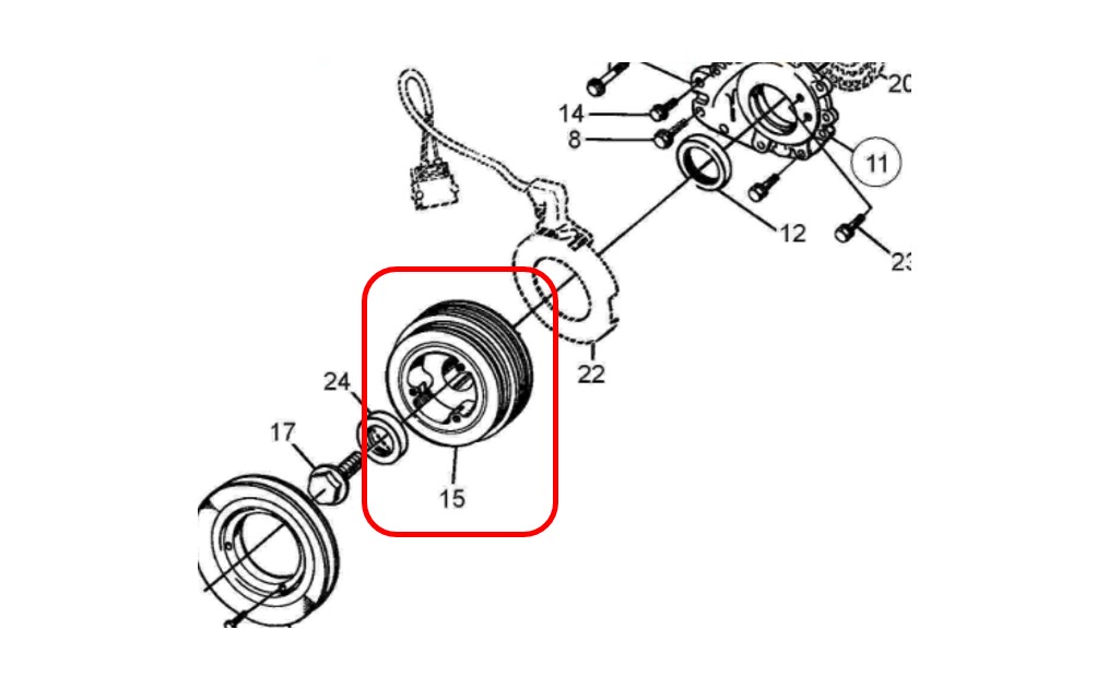 Szíjtárcsa SAAB 900 Classic B202 1986-1993