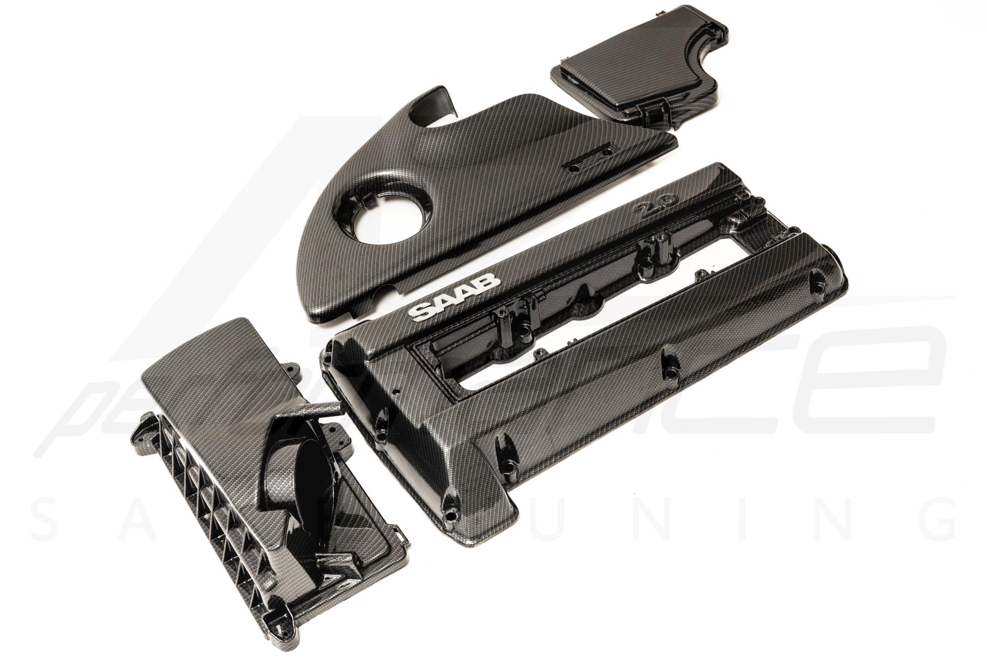 A-Zperformance Carbon-Silver Engine Kit with Valve Cover SAAB 9-3 2.0 2.3 Petrol 2000-2002